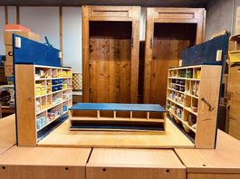 Vintage Krämerladen aus Holz  Unikat, zusammenklappbar