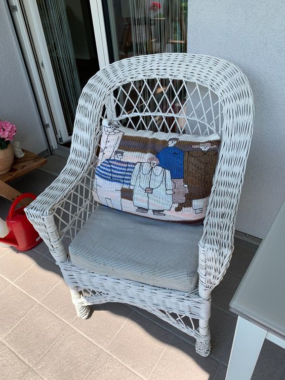 Outsunny 2er-Set Gartenstühle Aus PE-Rattan – Mit Kissen, Schwarz, Für Terrasse, Balkon & Garten