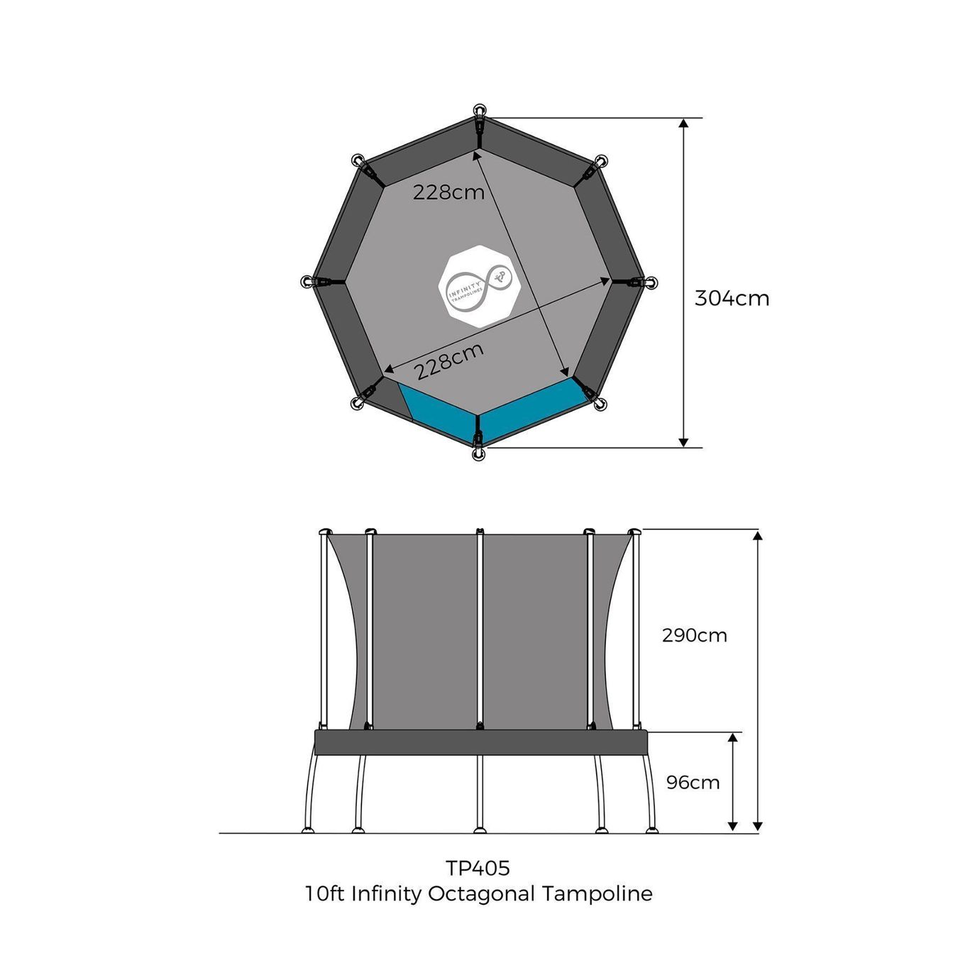 Trampolini: Trampolin Octagonal 10FT – Nuovo e nell'imballaggio originale da Erlinsbach venduto da Home-World 2