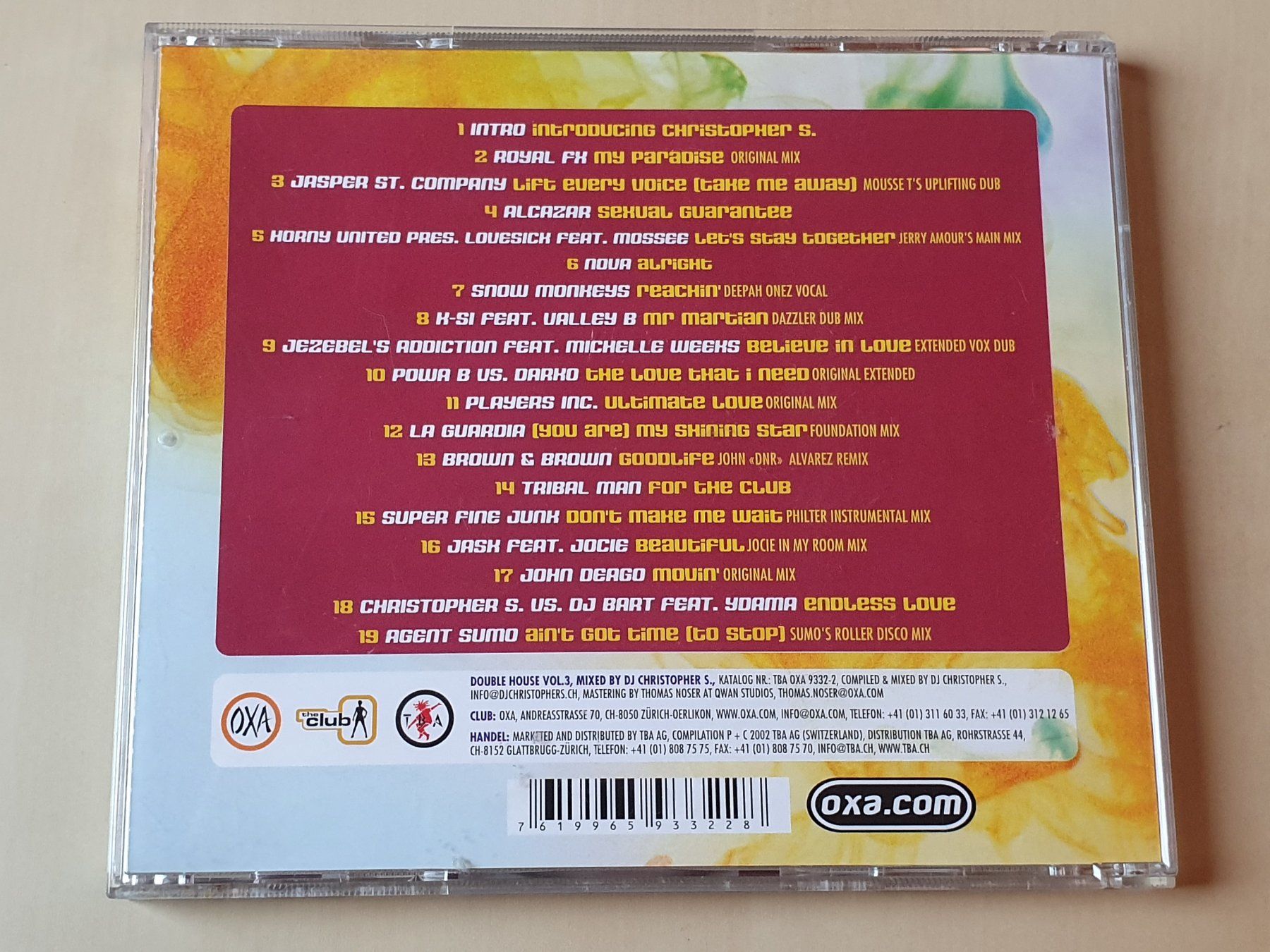 CD: OXA Double House Vol. 3 by Christopher S. – Usato da Stansstad venduto da collectorsshop 1