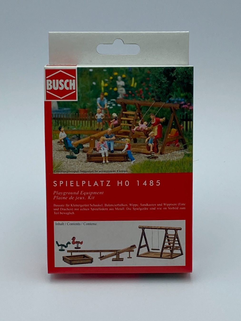 Busch Modellini di ferrovie: Busch 1485 H0 Spielplatz – Nuovo e nell'imballaggio originale da Neukirch a.d. Thur venduto da Modellbaushop