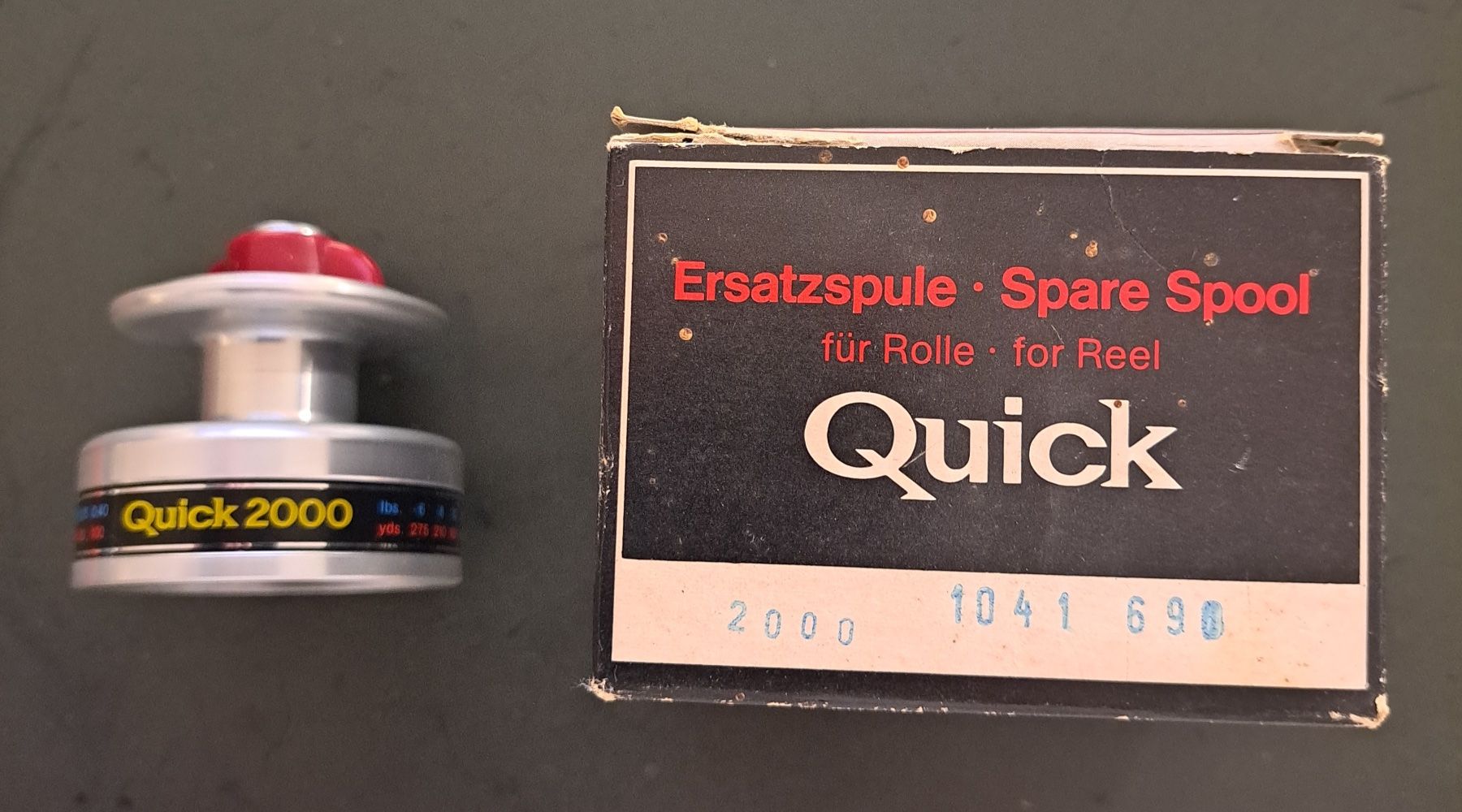 Dam Tamburi & Mulinelli: Ancienne bobine réserve Dam Quick 2000 Ersatzspule antik – Nuovo e nell'imballaggio originale da Fribourg venduto da versus702 1
