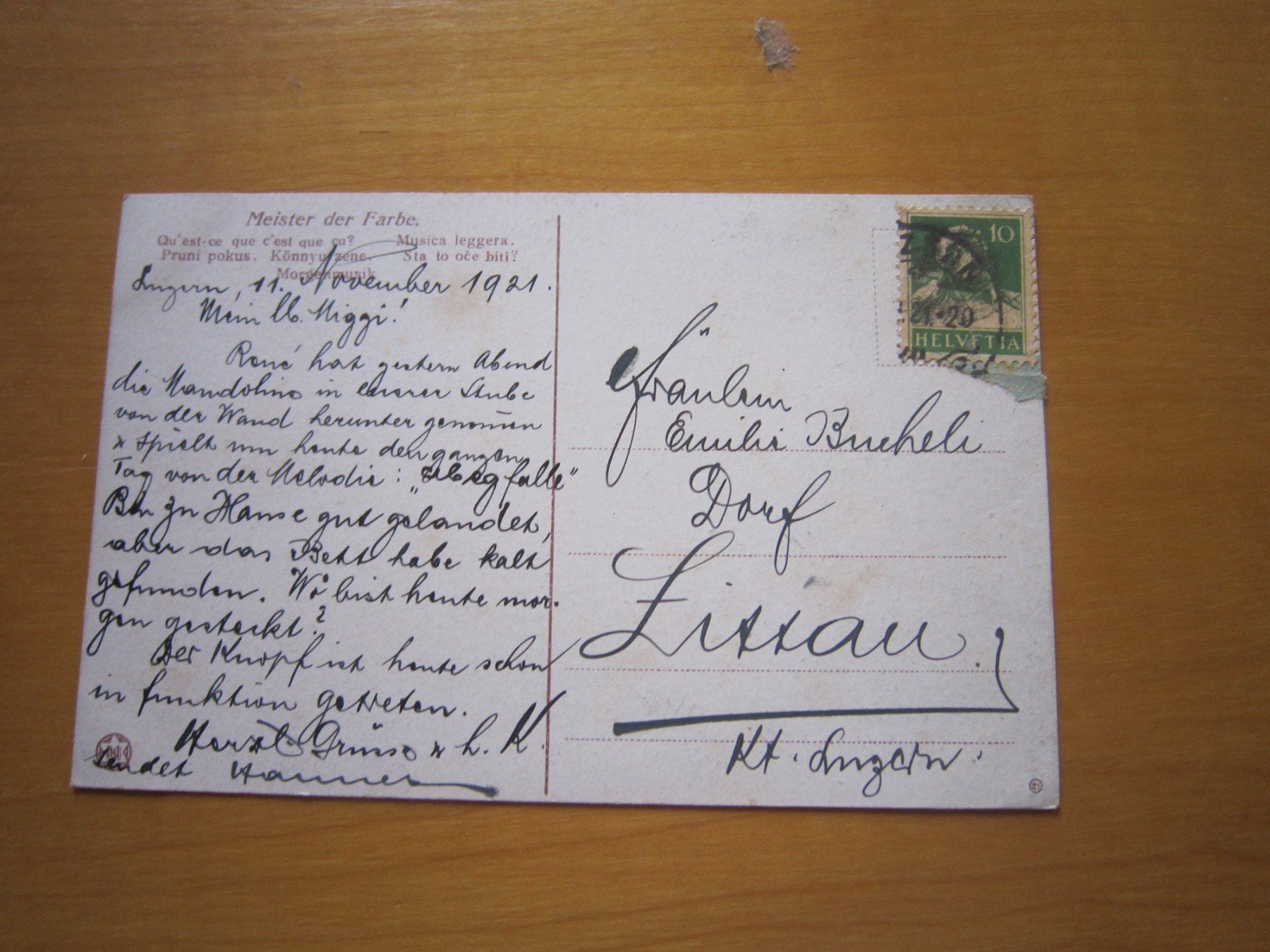 Cartes postales: No 7 Postkarte  1921 Kind – D'occasion à Gordola par Polentaefung 1