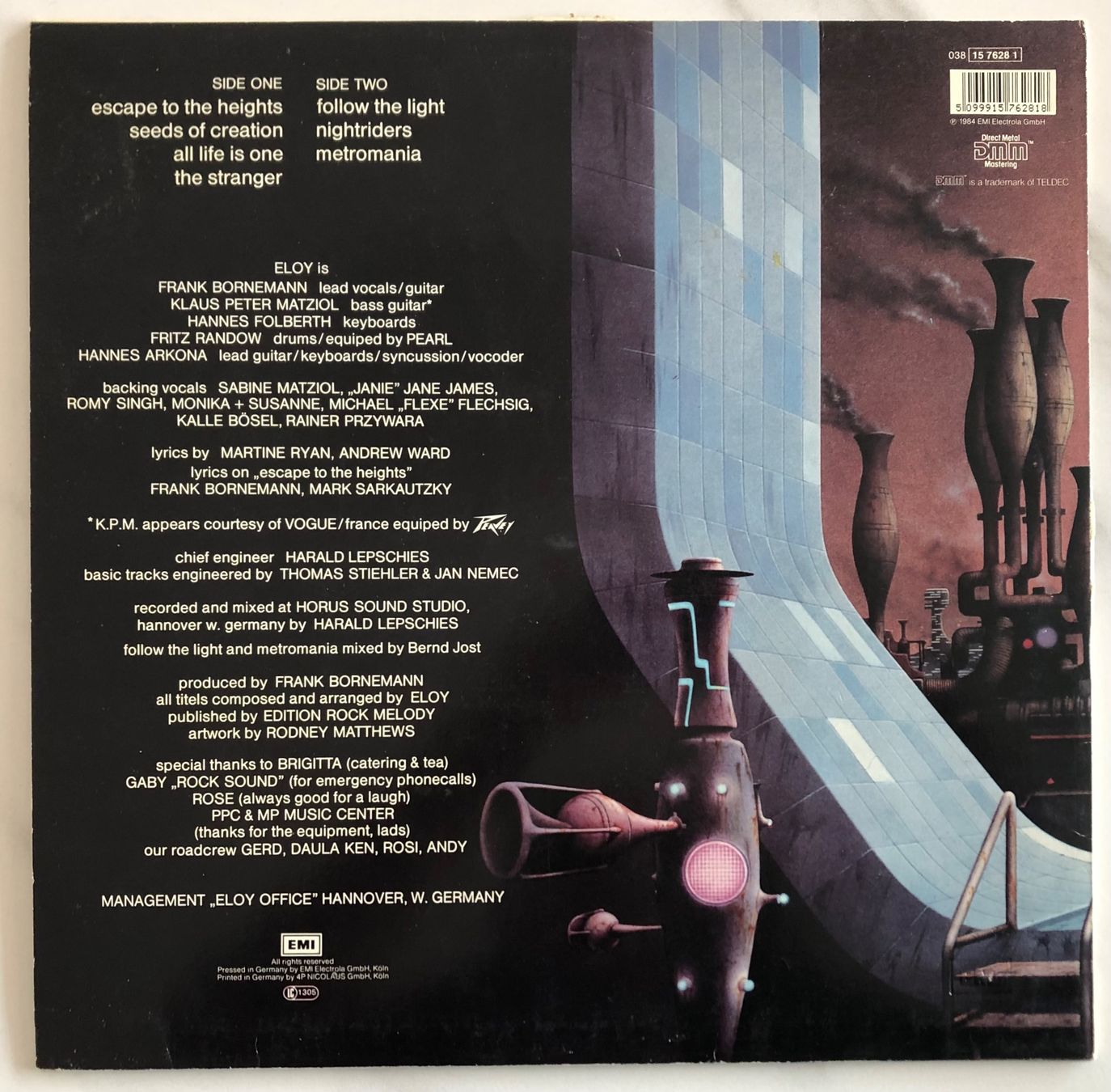 Schallplatten: ELOY - METROMANIA – Gebraucht aus Poliez-Pittet von Newtown-Records 1