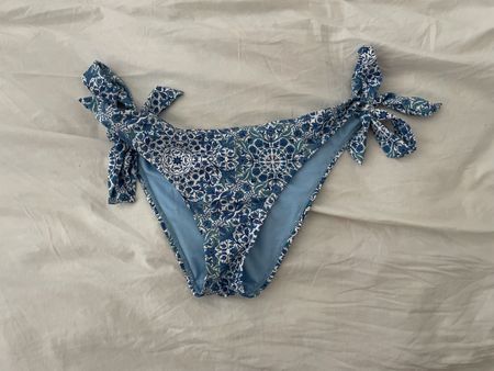 Bikini Unterteil, Muster, blau, Grösse XS