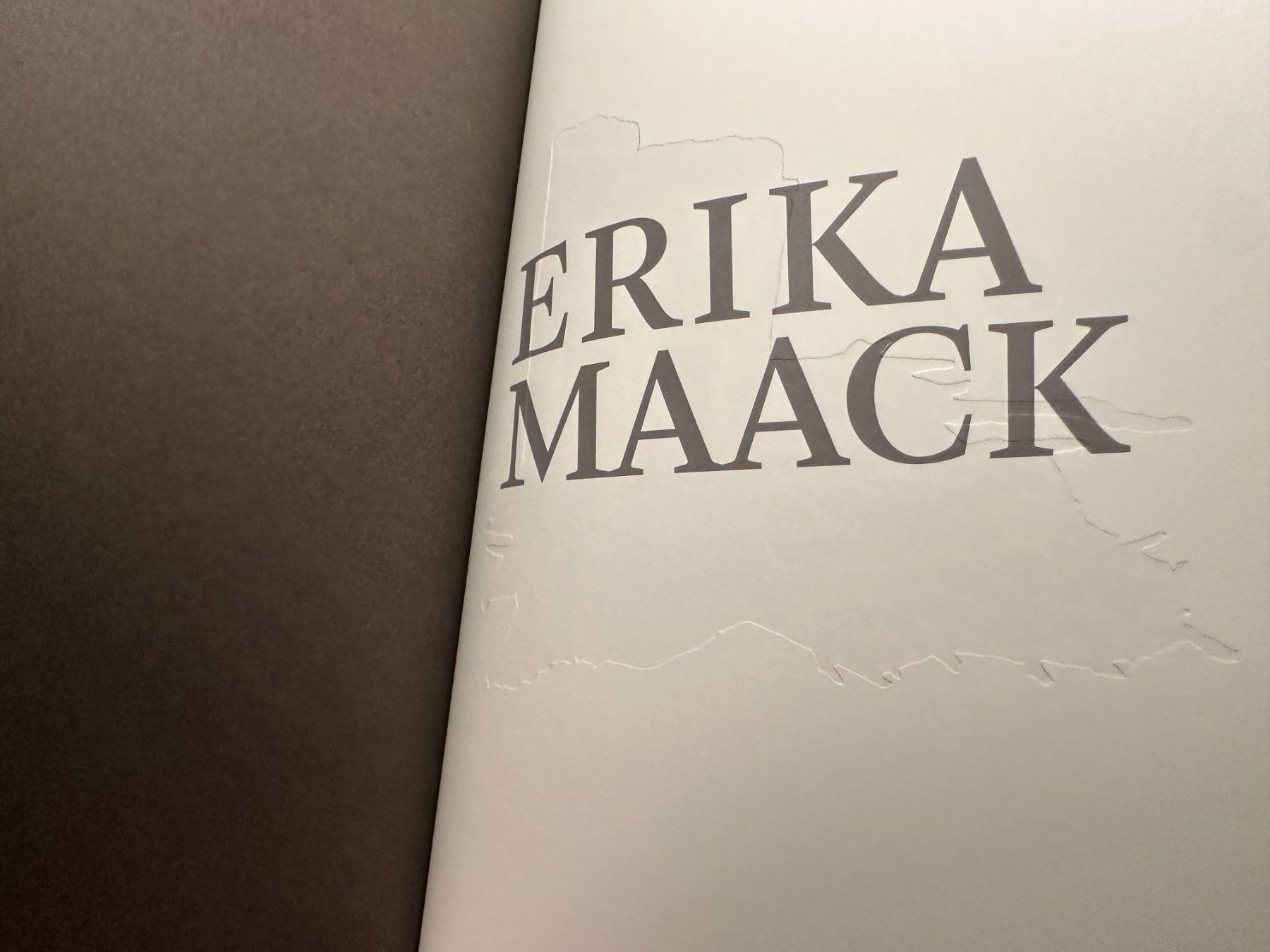 Libri: Markus Stegmann: Erika Maack. d/e. – Usato da Zürich venduto da allp 1