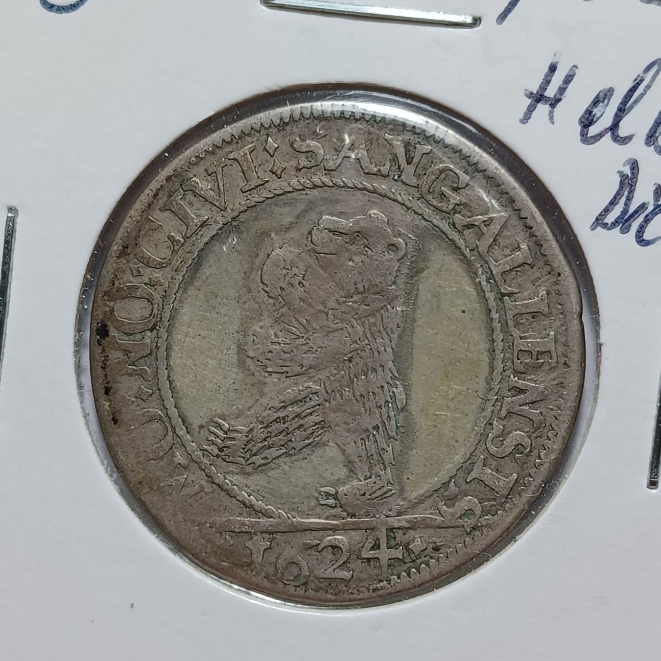Tutti le monete: 1/2 Dicken 1624 St. Gallen s-ss – Usato da Pfäffikon ZH venduto da Welt_Muenzen
