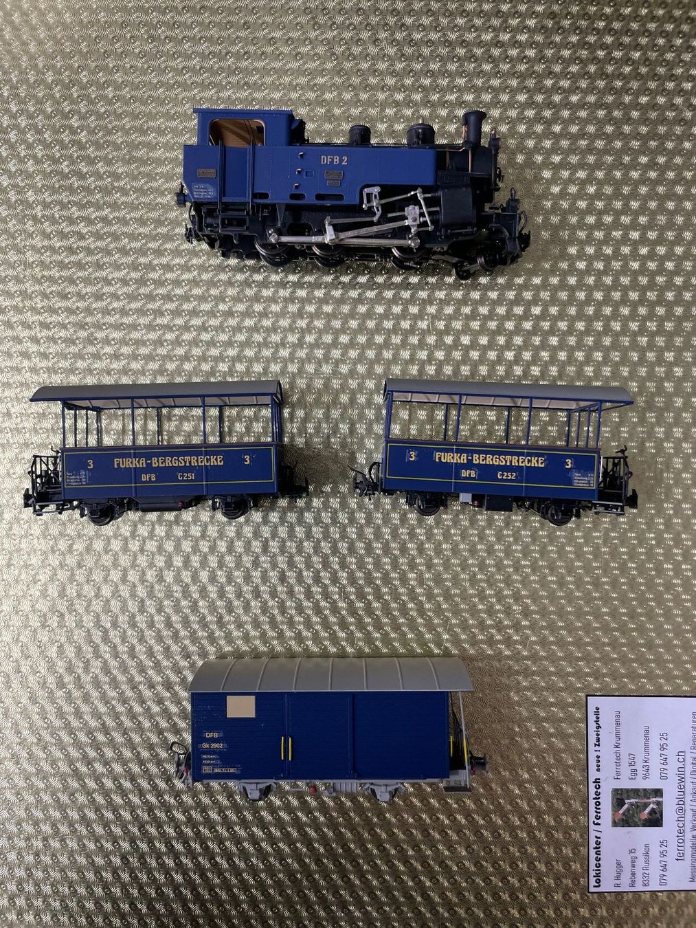 Ferro-suisse Modellini di ferrovie: Ferro Suisse, HG 2/3, DFB, Set 2 – Nuovo (secondo la descrizione) da Krummenau venduto da ferrotech 5