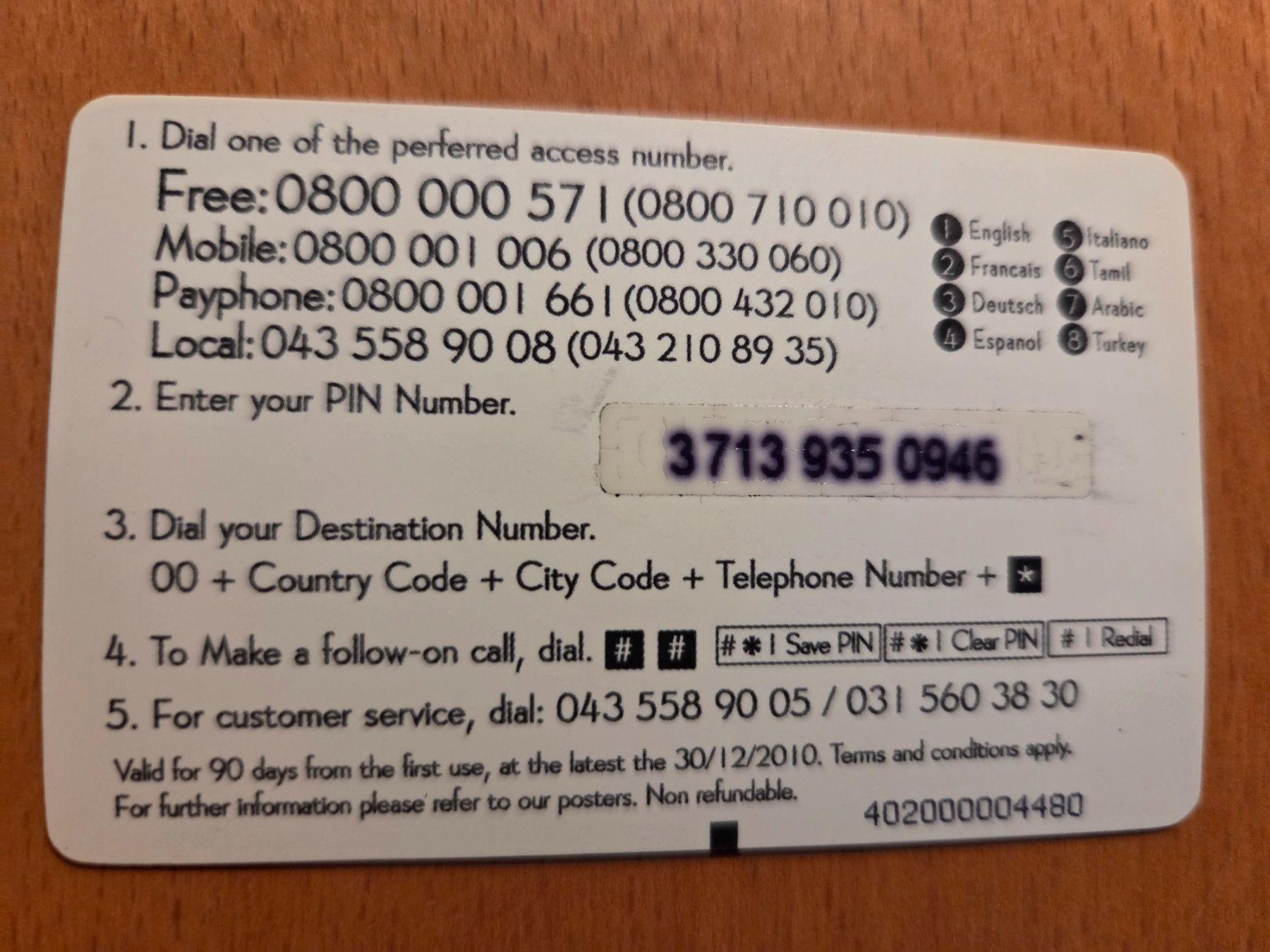 Schede telefoniche: PREPAID - SCHWEIZ – Usato da Brüttisellen venduto da Nighttrain 1
