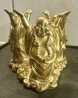 hübsche Deko- Figur lachender Buddha goldfarben✨