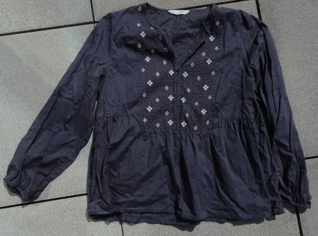 Odd Molly Bluse grau rosa Gr 3 40