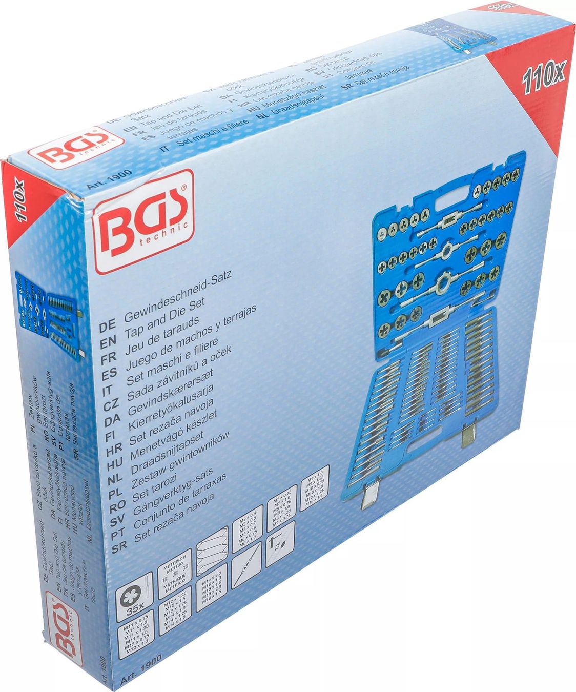 Alle Werkzeuge: Gewindeschneid-Satz 110-tlg M2-M18 – Neu und originalverpackt aus Bottighofen von zaap 5