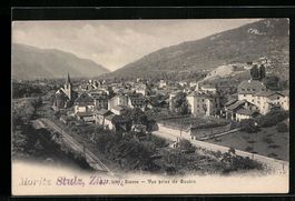 AK Sierre, Vue prise de Goubin, 1905