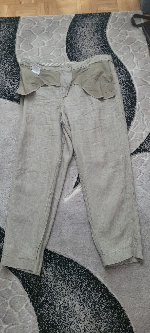 C&A Pantalons: Pantalon femme 100% LIN /taille 48 beige – D'occasion à Vevey par x_y_f 2