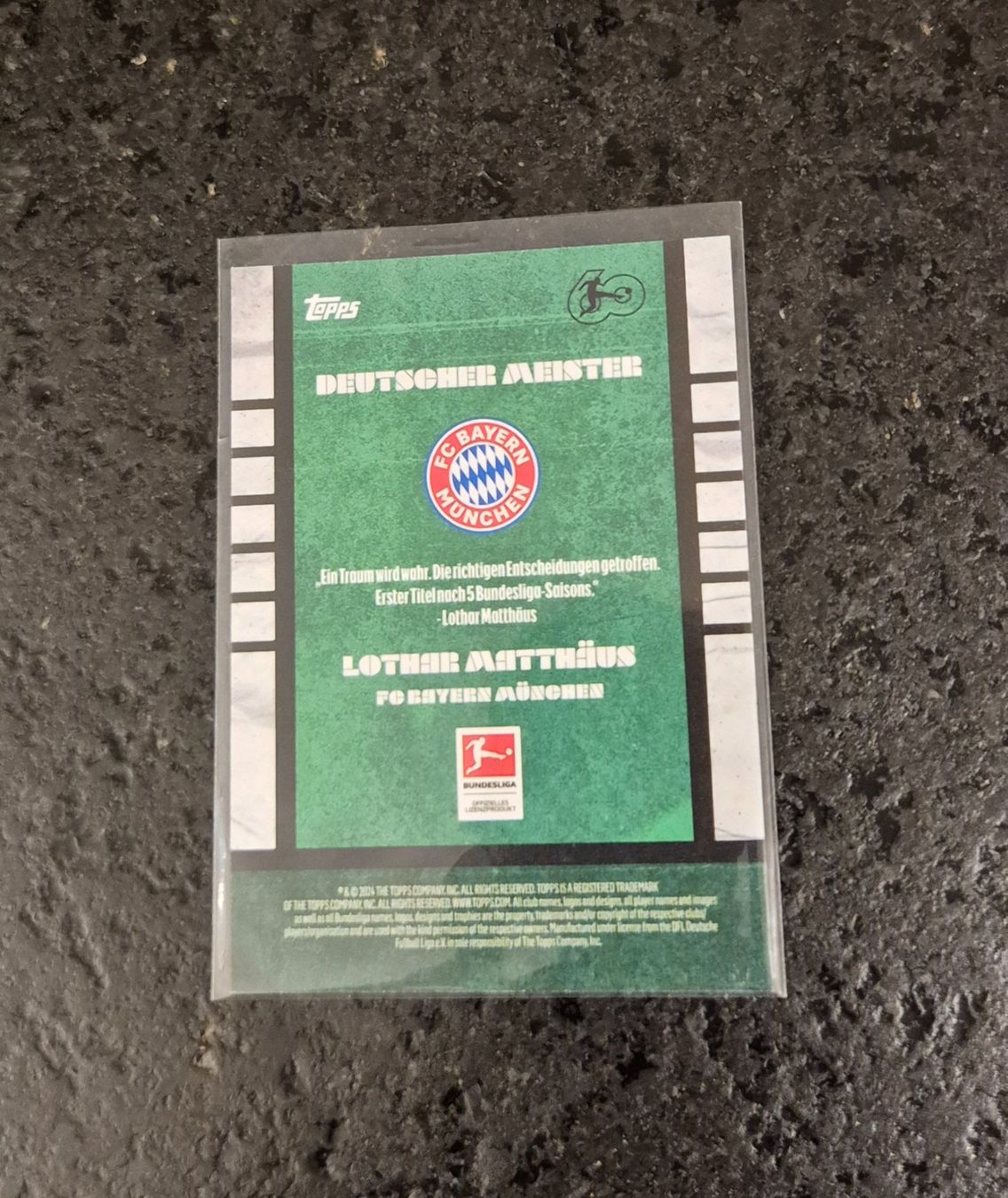 Topps Cartes à collectionner: Lothar Matthäus /49 - Bayern München - Topps – Neuf (Voir description) à Burg AG par Danoe 1