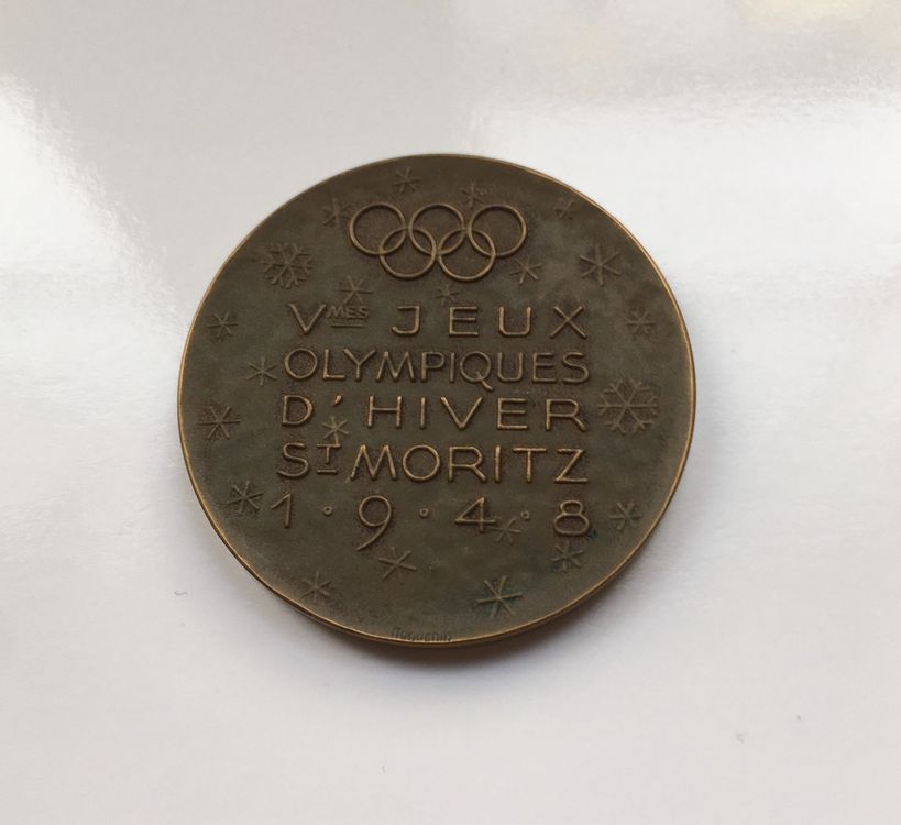 1948 Teilnehmer Medaille Olympische Spiele St. Moritz Kaufen auf Ricardo