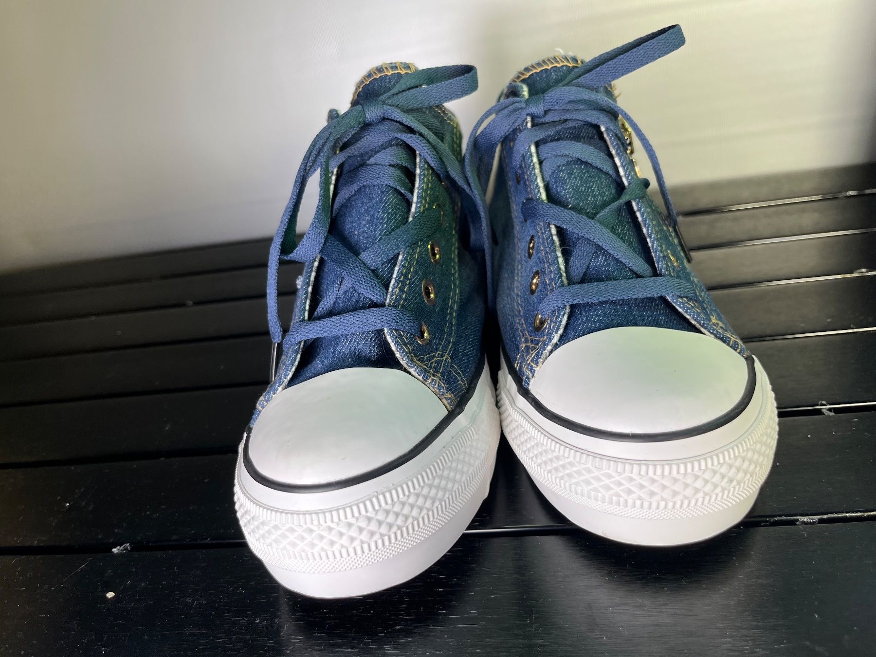 Damenschuhe: Mengsai Blaue Jeans-Sneaker, Schuhe Gr. 38 – Neu und originalverpackt aus Tafers von JP911 1