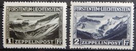 Liechtenstein Kat. 114-115 * 1931 Kat. 275 Euro