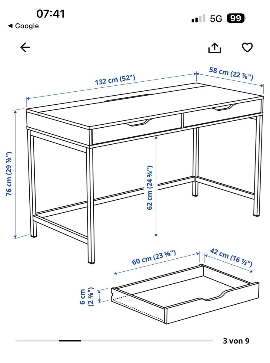 Schreibtische: Alex Ikea  Schreibtisch mit Schubladen, – Gebraucht aus Oftringen von Makeq 3