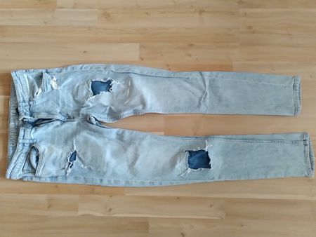 JEANS FÜR JUNGEN GR.170 HELLES BLAU