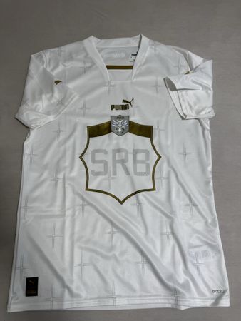 Puma Fussballtrikot SRB Weiss Gr M Neu mit Etikett