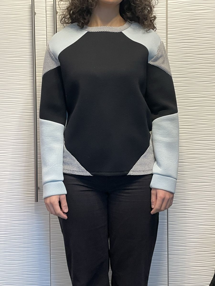 Topshop Top: Topshop Pull manches longues bicolore – Usato da Cressier NE venduto da leiestla 1