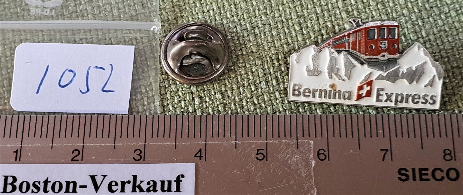 Placchette & Badge: I052 - Pin Zug Bahn Bernina Express – Usato da Reinach BL venduto da Boston-Verkauf 2