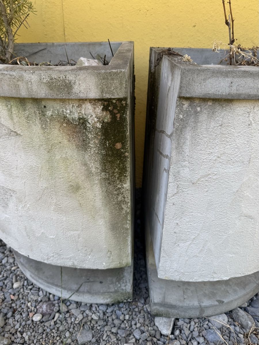 Blumentöpfe: Beton Töpfe 2 stk.  – Gebraucht aus Schlieren von Freundlich02 4