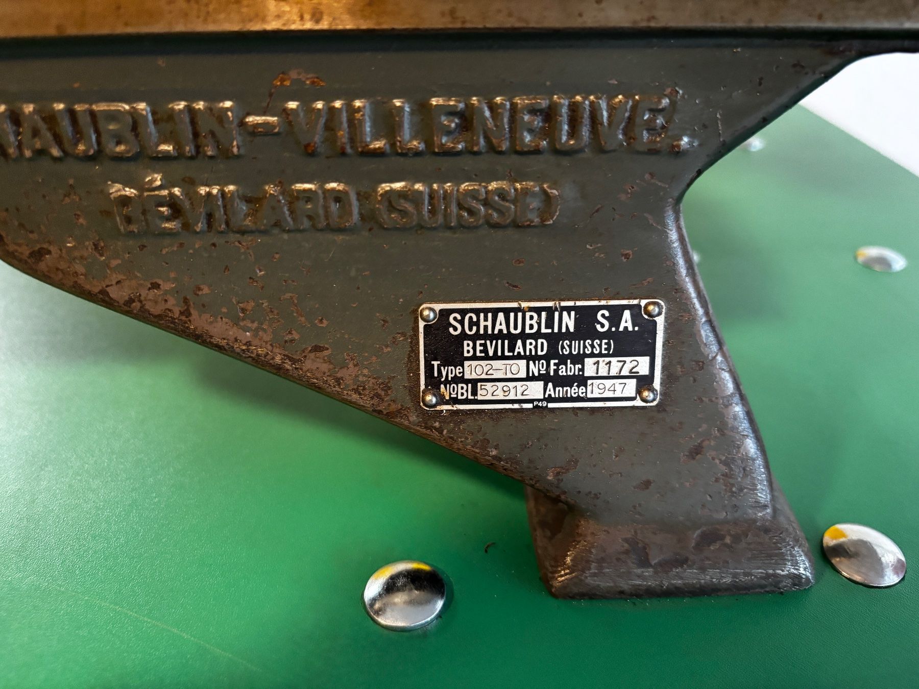 Schaublin Tutte le macchine: Drehbank Schaublin – Usato da Safenwil venduto da Aigle-VD 1