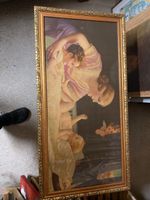 Quadro vintage con cornice dorata
