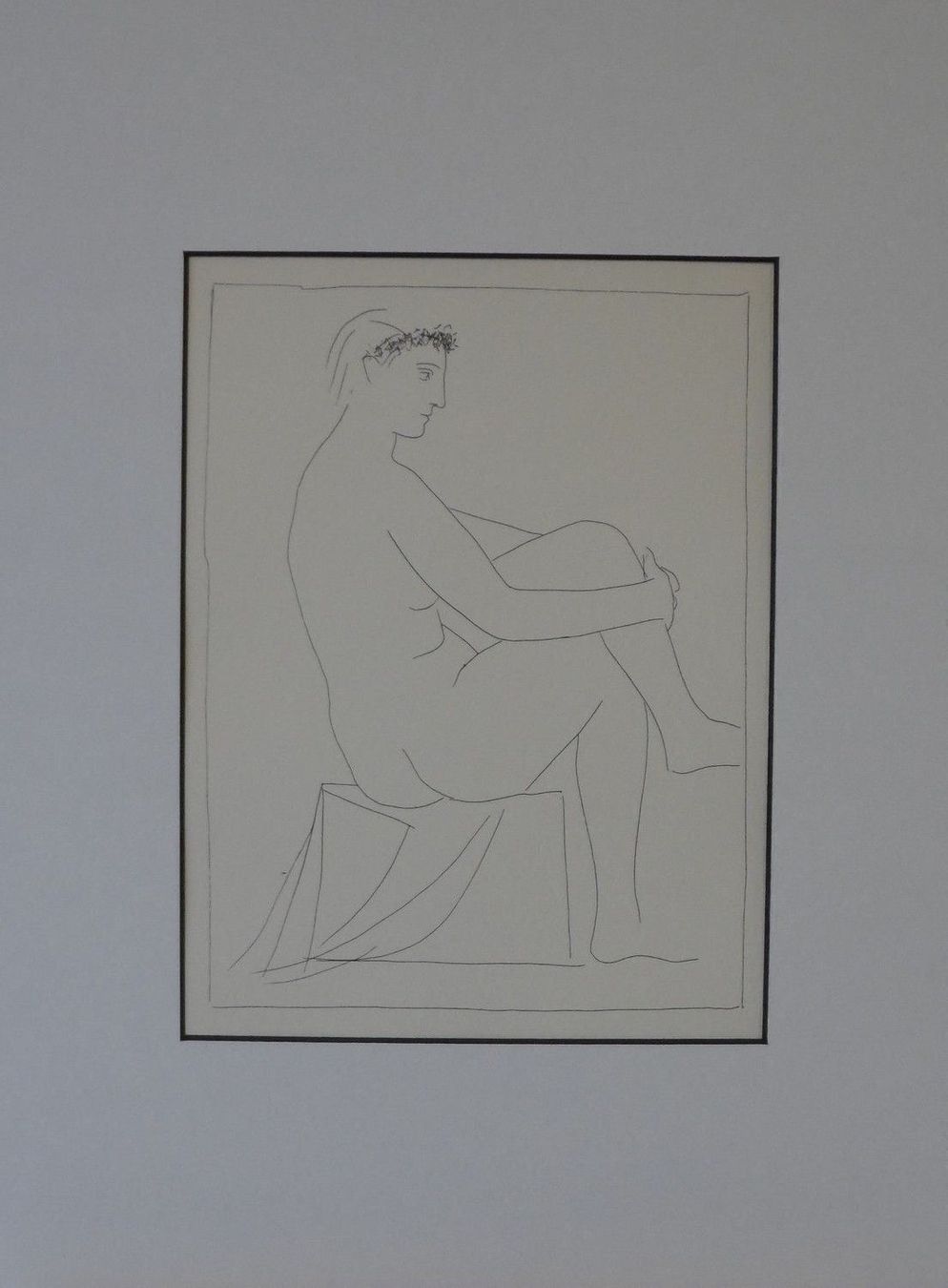 Grafiken & Lithographien: PABLO PICASSO  "Femme nue couronnee ..." – Gebraucht aus Nennigkofen von Sommersonnen 1