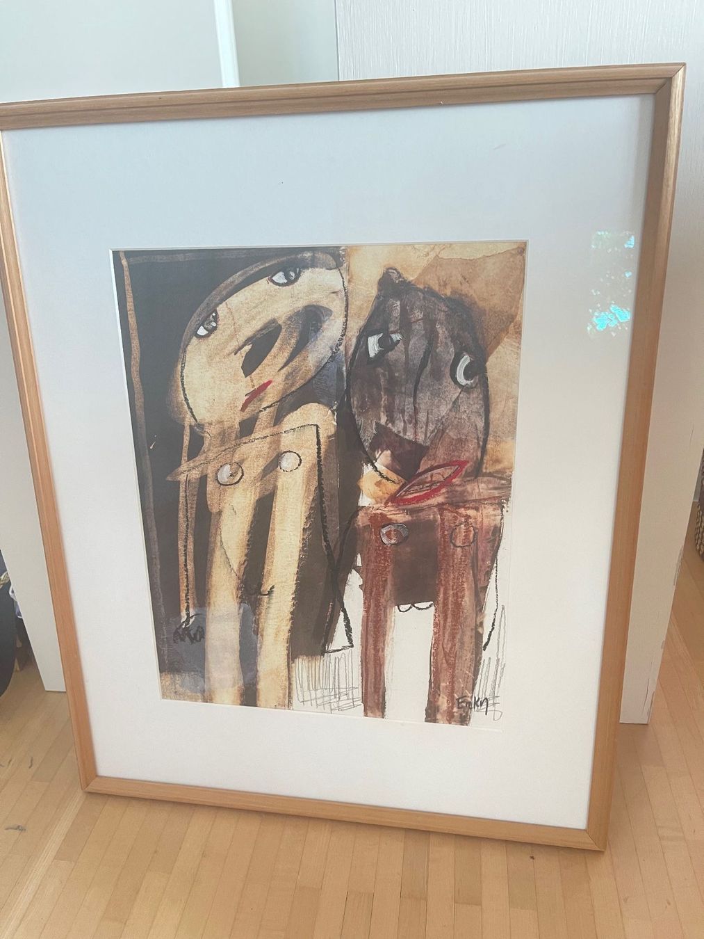 Gemälde: Bild von Michèle Goasdoué, ERKA, gerahmt – Gebraucht aus Winterthur von 1956ingi