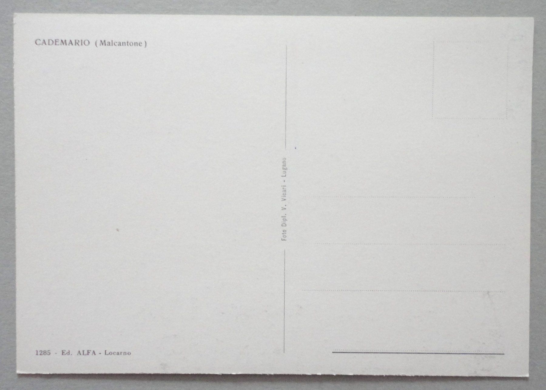 Cartoline postali: Cademario (Malcantone) – Usato da Fétigny venduto da Billy2miny 1
