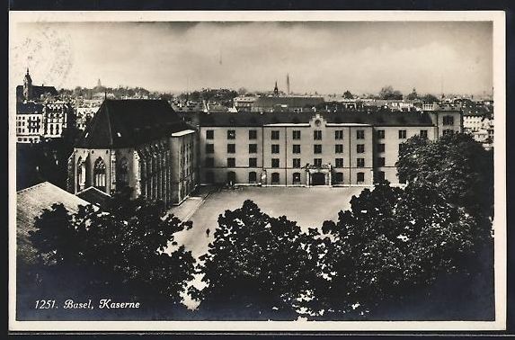 Cartoline postali: AK Basel, Kaserne – Usato da Berlin venduto da bartko-reher