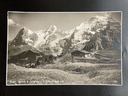 Schweiz 1930 AK Eiger Mönch Jungfrau Oberbergalp Grindelwald