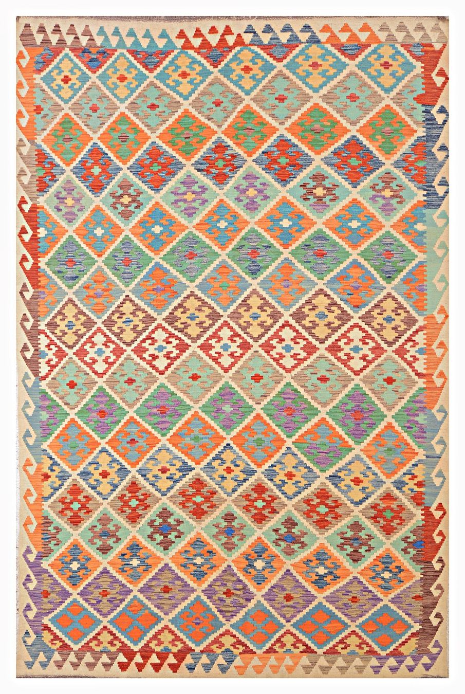 Kelim Tappeti: Oriente Afghan Kelim Teppich 200x300 cm – Nuovo e nell'imballaggio originale da Lahore venduto da Fairways79 6