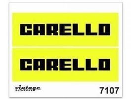Carello Aufkleber Sticker 2teilig 11x3.2cm (Art. 7107)