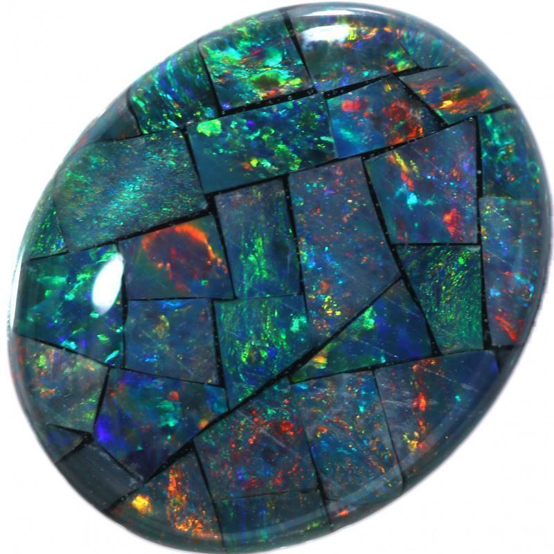Pietre preziose: Australian Triplet Mosaic Opal 3.50Cts. – Nuovo (secondo la descrizione) da Bern venduto da Grindelwaldaus