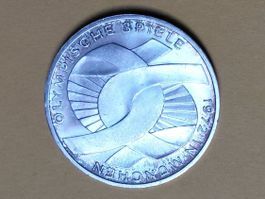Deutschland 10 Mark "Olympische Spiele" 1972 G Silber