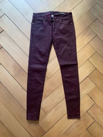MANGO - Skinny Jeans weinrot 38