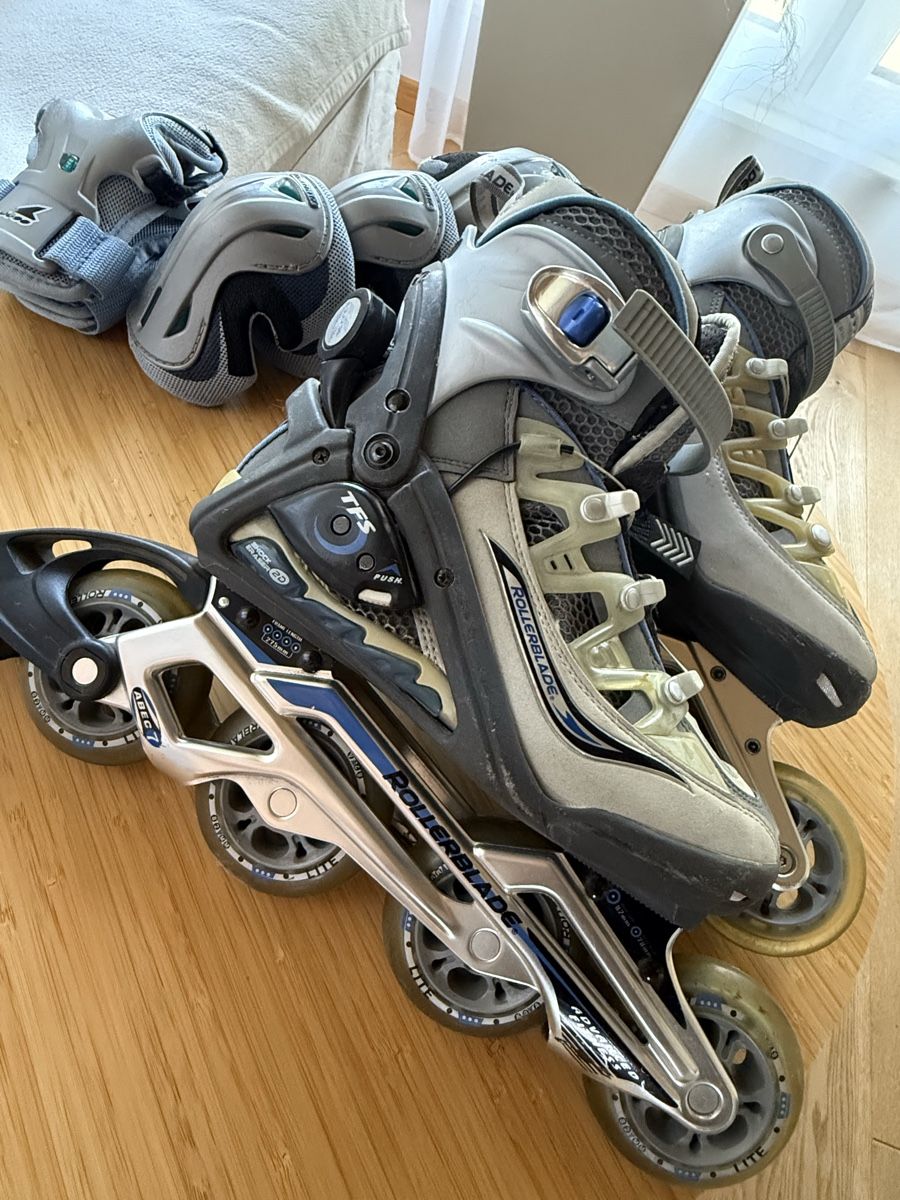 Altri accessori: Top Rollerblade Aero 10 Inline Skates Gr. 37 + Protektoren S – Usato da Zürich venduto da Elena_8
