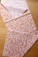 Patchwork - BW senf-altrosa-braun Muster - 50 x 70 cm