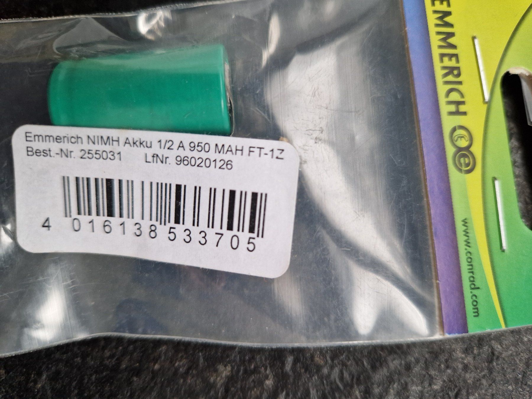 Akkus: 2 NiMH-Akkus 1.2 V / 950 mAh – Neu und originalverpackt aus Uster von Andreas7 1