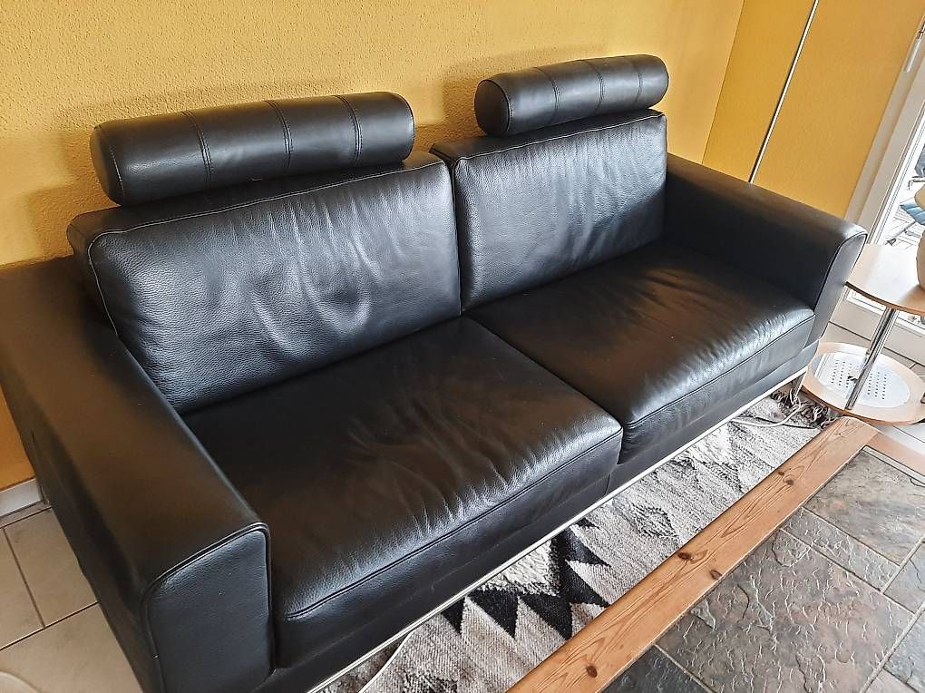 Divani: Ledersofa schwarz – Usato da Bern venduto da Martinfuchs