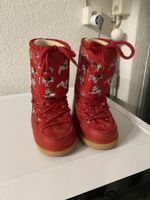 Warme Winterstiefel für Kinder, Grösse 26-28, Rot mit Muster