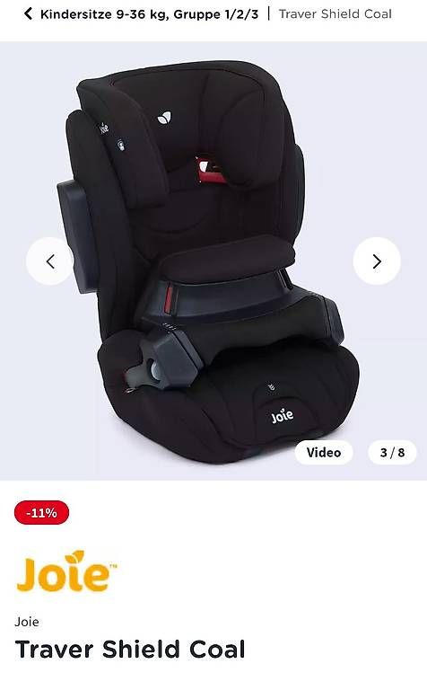 Seggiolini per auto: Traver Shield Coal, 9 - 36 kg, mit Isofix – Usato da Muri b. Bern venduto da meitschi09