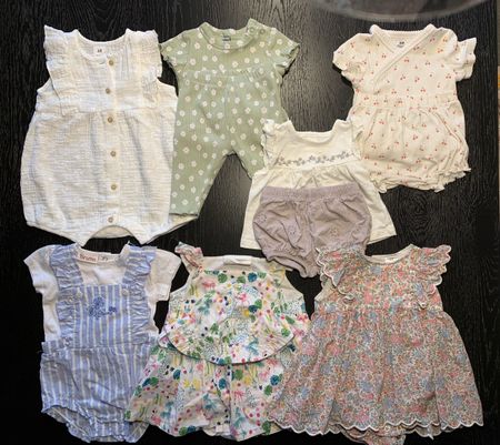 Süsses Baby-Sommerpaket 7 Teile/Sets– Gr. 62 