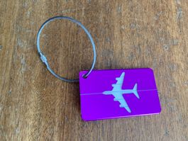 Kofferanhänger mit Flugzeugmuster Neu