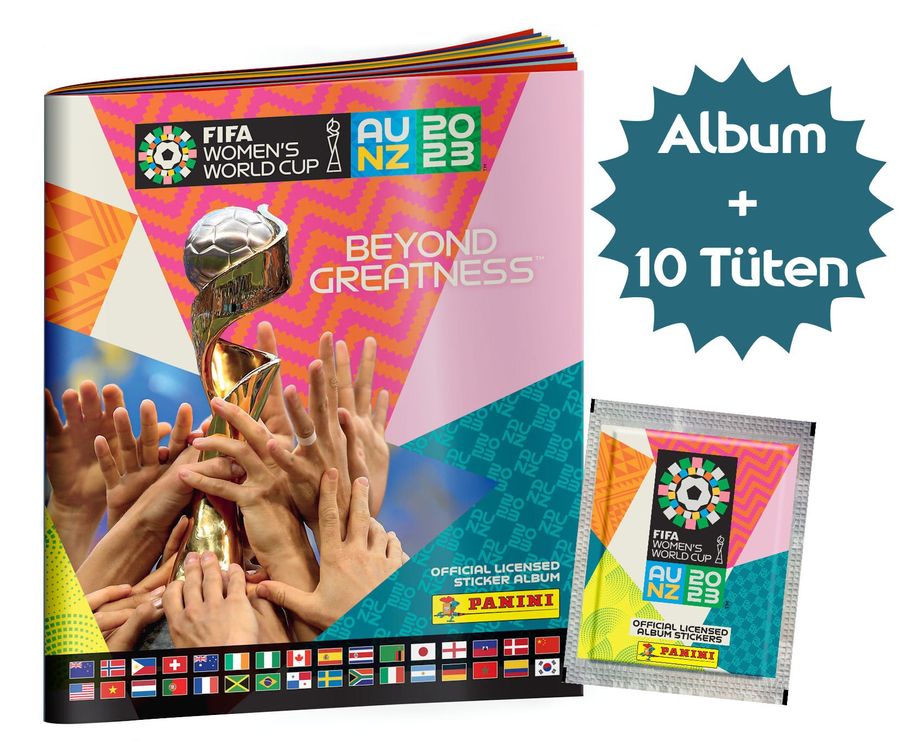 Panini Frauen WM 2023 Bundle Album plus 10 Tüten Kaufen auf Ricardo