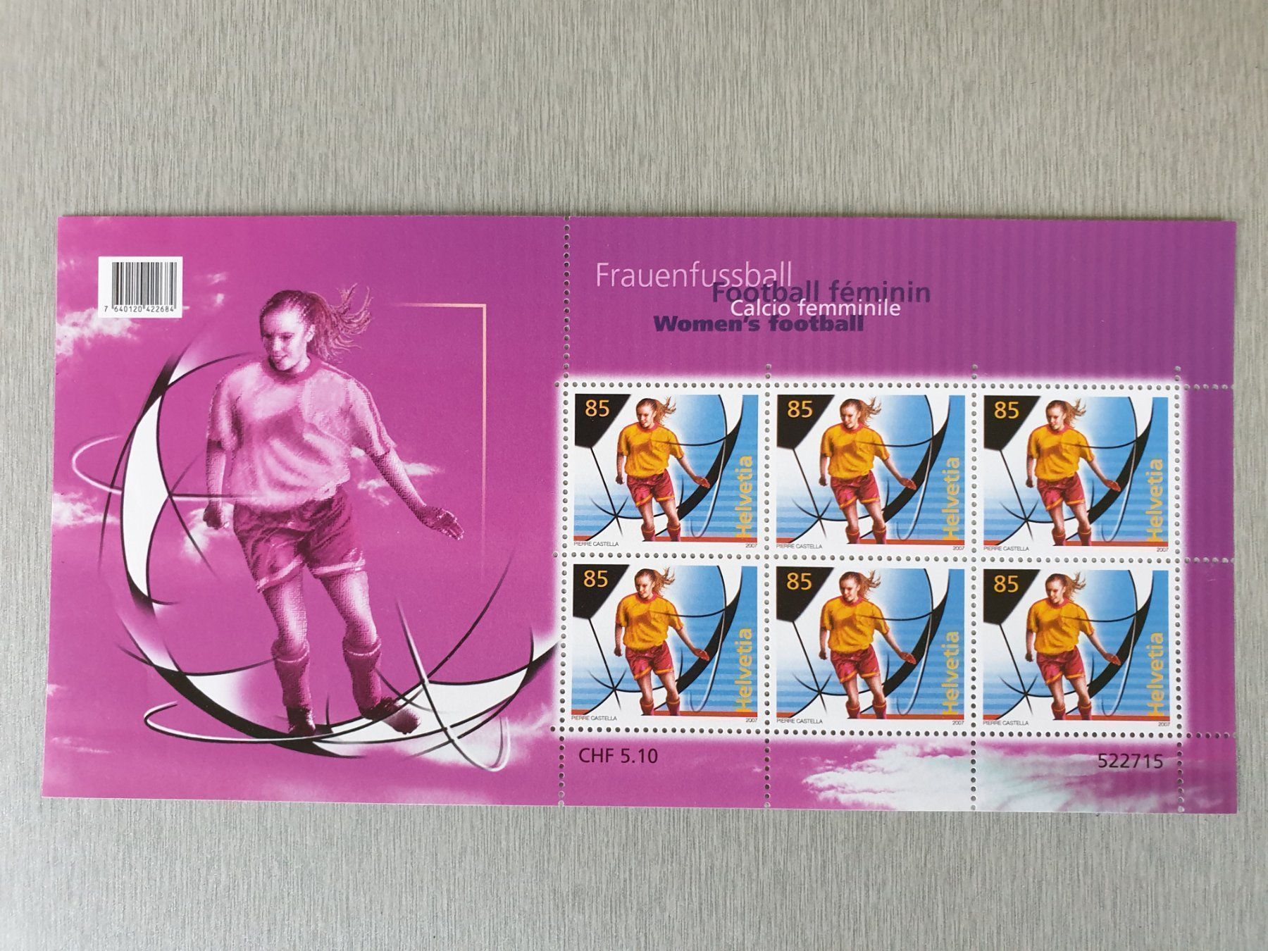 Tutti i francobolli: Frauenfussball  Briefmarkenbogen postfrisch – Nuovo (secondo la descrizione) da Frauenfeld venduto da Kasico